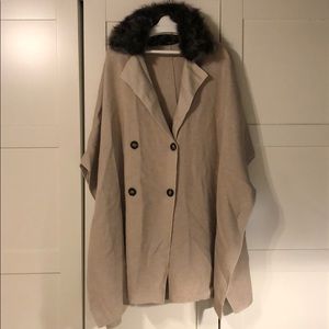 Zara Faux Fur Cape
